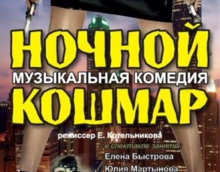 Скидка 50% на музыкальную комедию Ночной кошмар в ДК Выборгский 16 декабря!