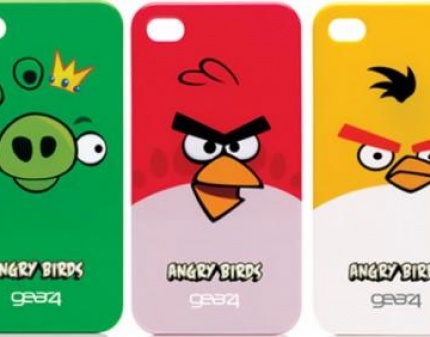 Скидка 55% на пластиковый чехол Angry Birds Yellow для iPhone 4! Оригинальный стиль!